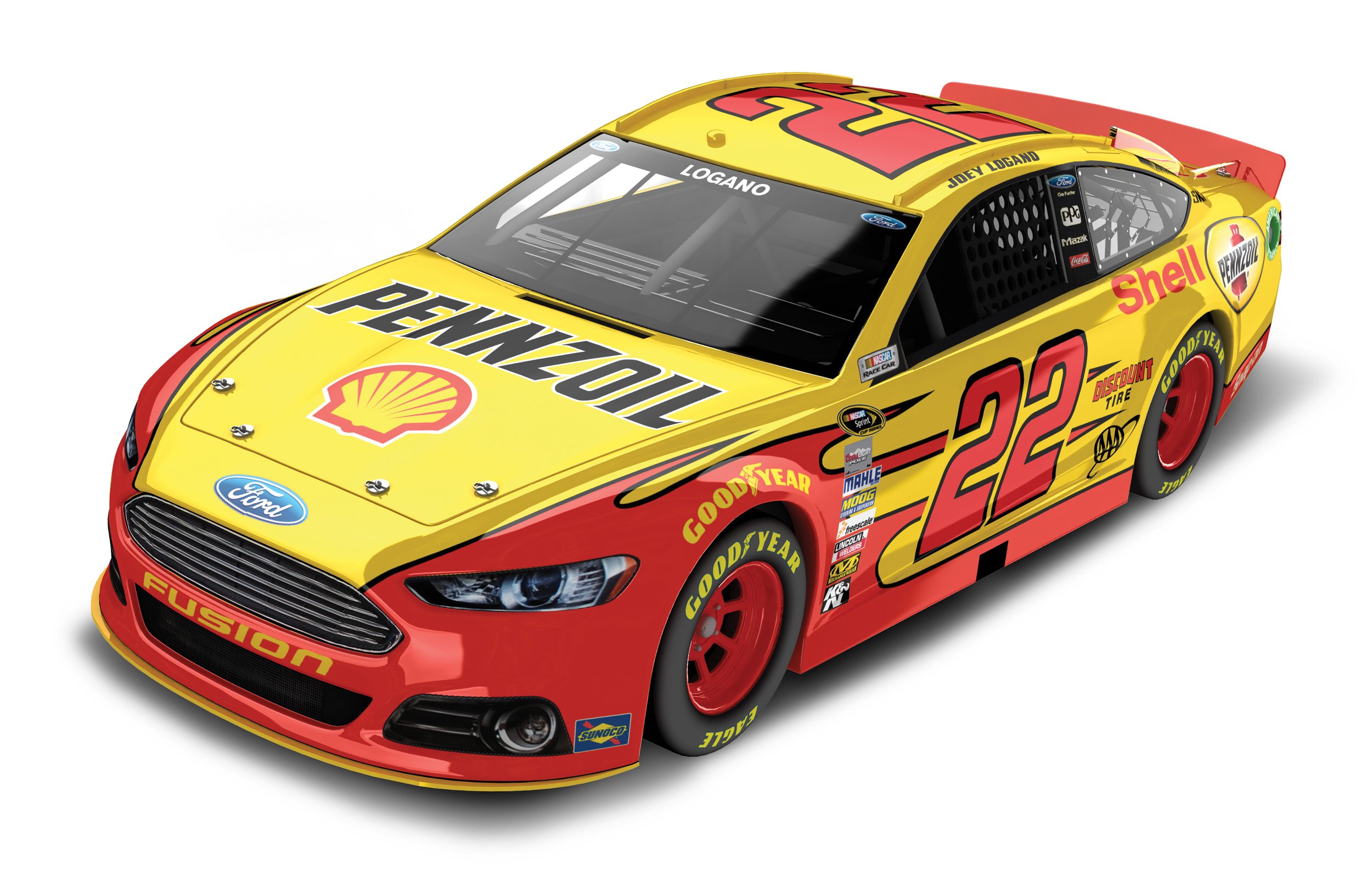 Joey Logano #22 Shell-Pennzoil Ford Fusion 2014 NASCAR Diecast Car