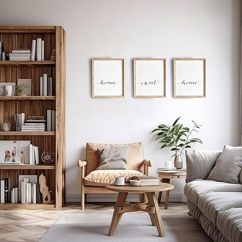 Miniatura 4 de Home Sweet Home - Wall Decor Art Prints (Set of 3) - Unframed - 8x10s | Heartwarming and Inviting Home Decor for Living Rooms, Entryways, or Family