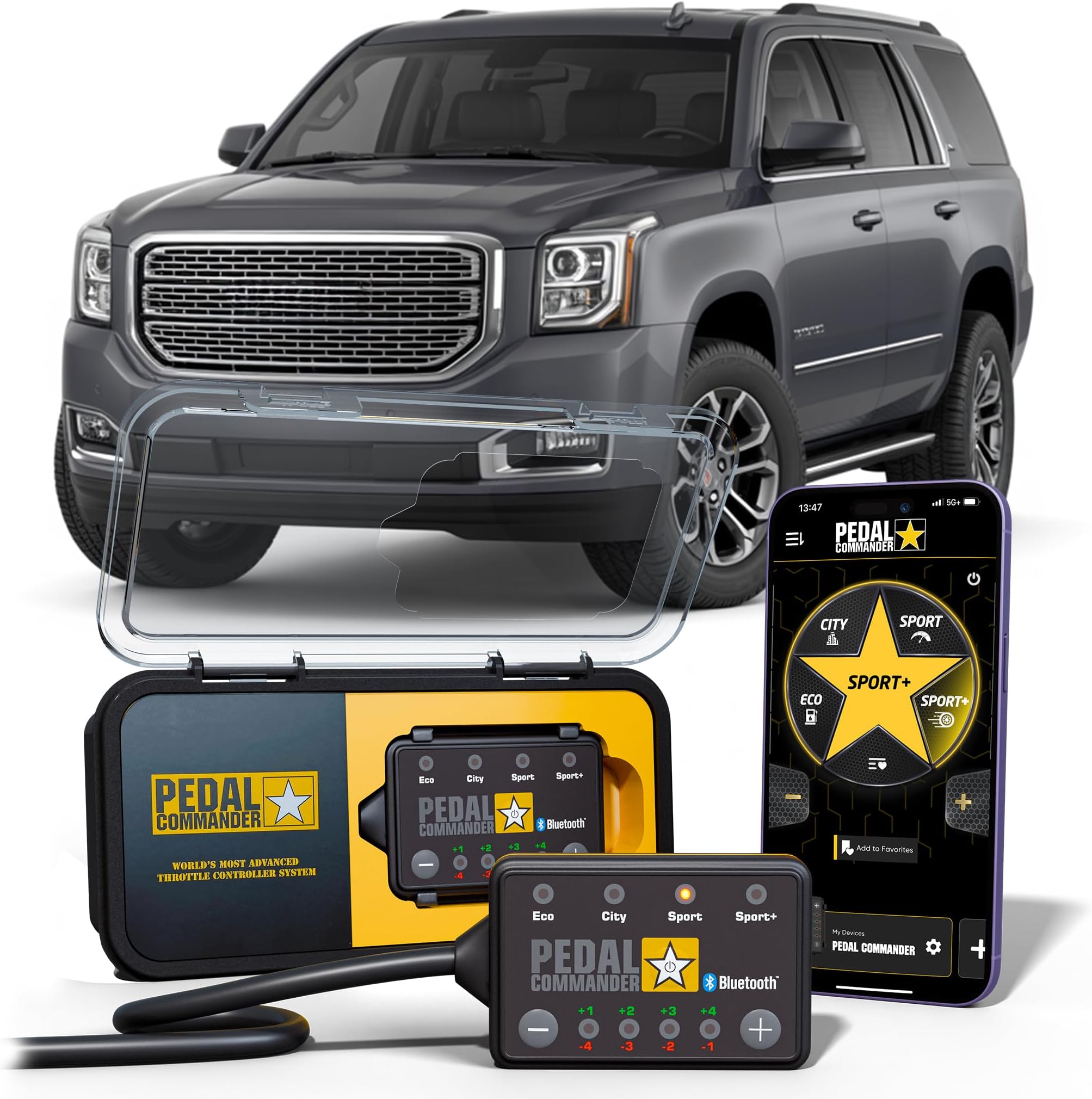 for GMC Yukon 2007-2020 Throttle Response Controller - 36 Driving Settings, Anti-Theft, App Control, Throttle Controller Performance Parts, Yukon Accessories