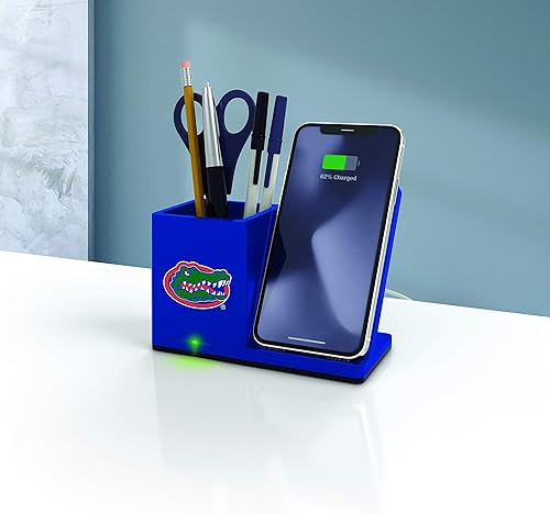 Miniatura 133 de SOAR NCAA - Soporte de carga inalámbrico unisex para teléfono celular y organizador de escritorio