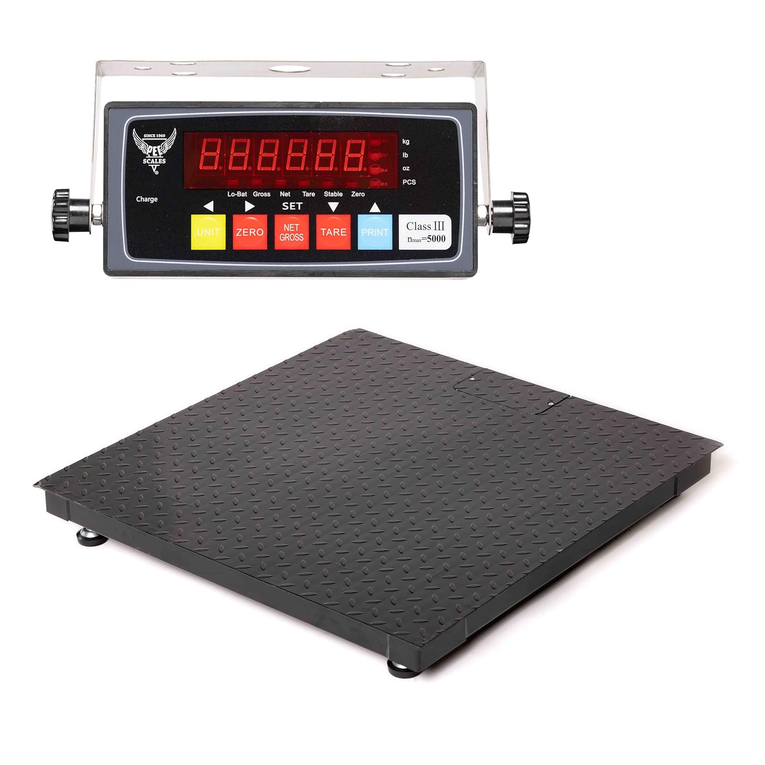 Warehouse Heavy Duty Industrial Pallet Floor Scale with Digital Display Indicator (48x48)