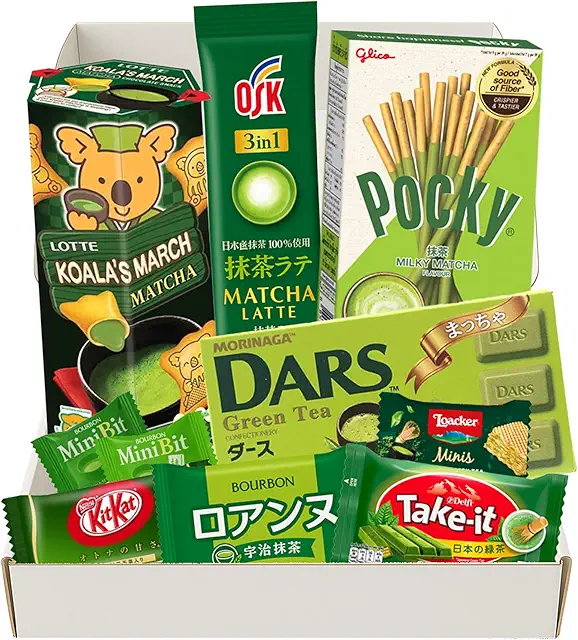 Premium Matcha Chocolate & Candy Assortment Box - Japanese Snacks Gift Set