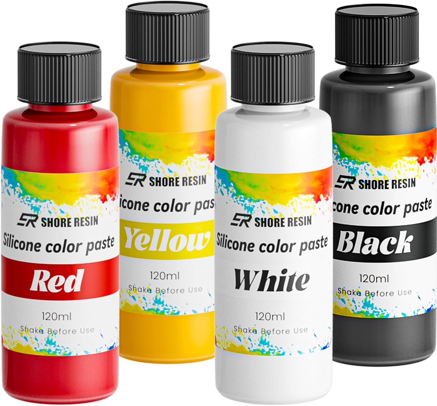 Silicone Pigment Dye for Taba Squishy, Opaque Pigment Paste for Silicone Rubber Mold Making, Vibrant Colorant for Squishy Maker Coloring (480ml)