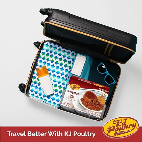 Miniatura 6 de Kosher MRE - Comidas de carne listas para comer, chulento de carne y kugel (paquete de 6) preparadas para Shabbos totalmente cocinadas, cena de