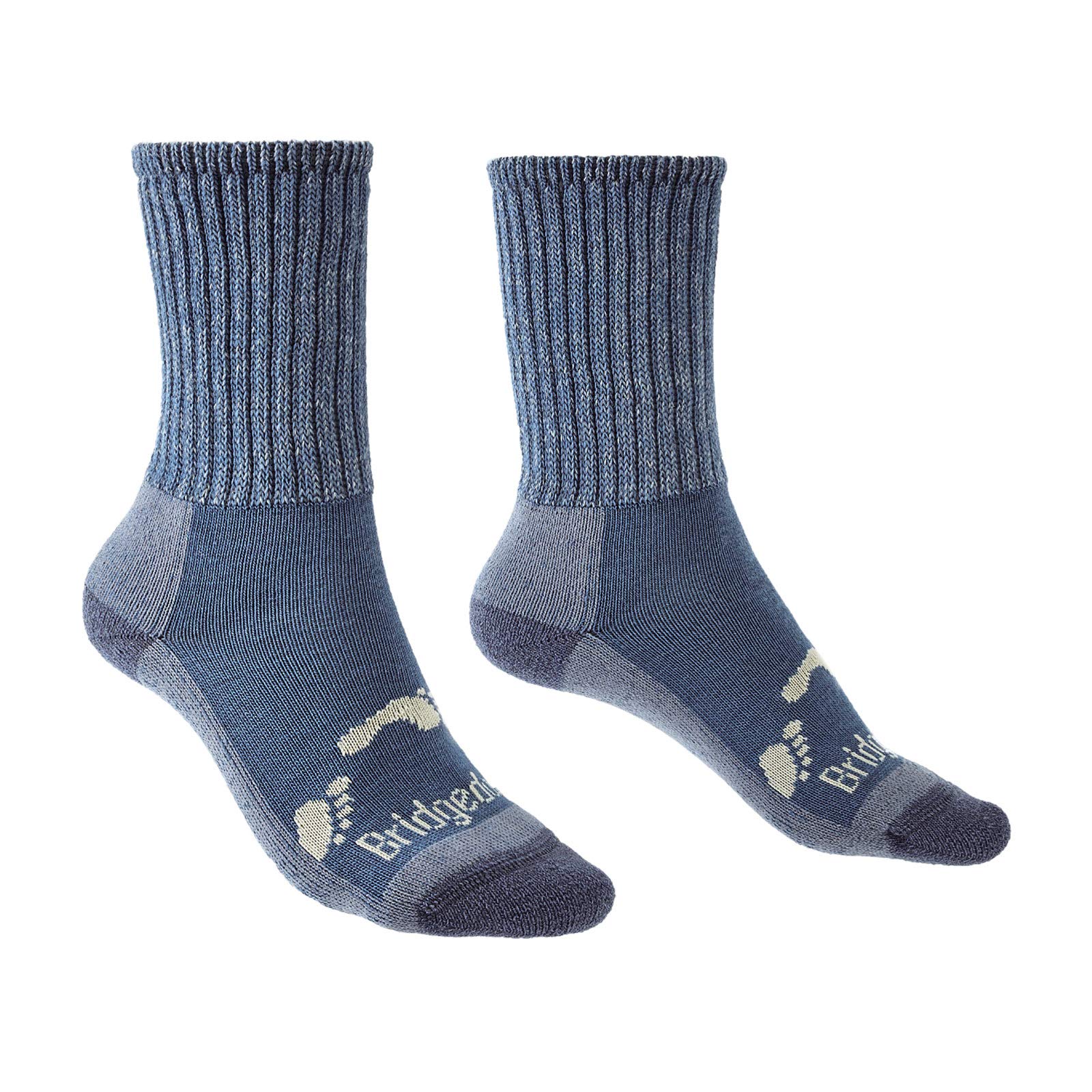 Blue Kid's Bridgedale Hike All Season Merino Comfort Socks - Size Xl - Cushioning - Antibacterial Properties - Walking - Hiking