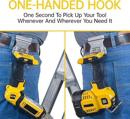Miniatura 9 de Soporte para cinturón de herramientas con clip, clip para cinturón de herramientas para cinta métrica, clip de clip para taladro inalámbrico,