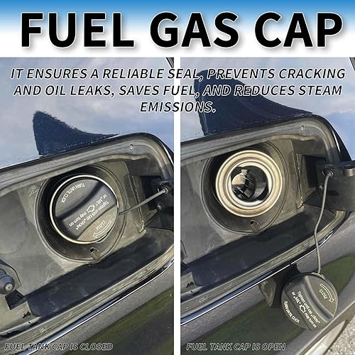 Miniatura 2 de Tapa de llenado del depósito de combustible, tapa de gasolina de repuesto para BMW E39 E46 E60 E90 E92 128i 320i 325i 328i 330i 335i 525i 528i 530i