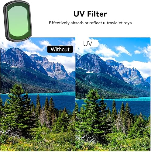 Miniatura 2 de Haoge Filtro UV magnético para DJI Osmo Pocket 3 Creator Combo,Filtro de protección de lente multicapa,Accesorios ligeros para cámara de acción