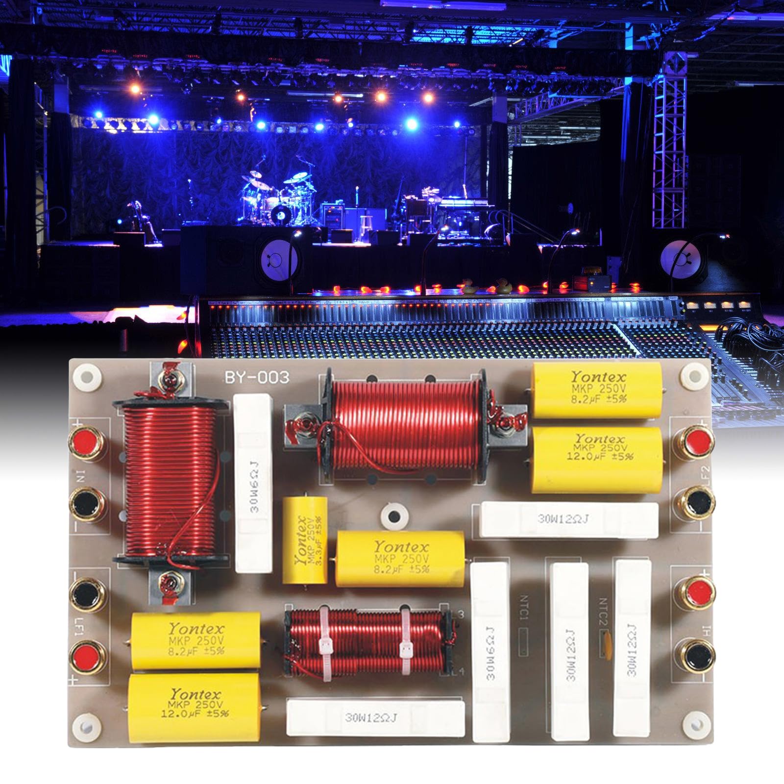 Professionelle 800 W Bühnenlautsprecher Crossovers 3/2-Wege-Frequenzteiler für Hochleistungs-Musiksysteme Heimkino