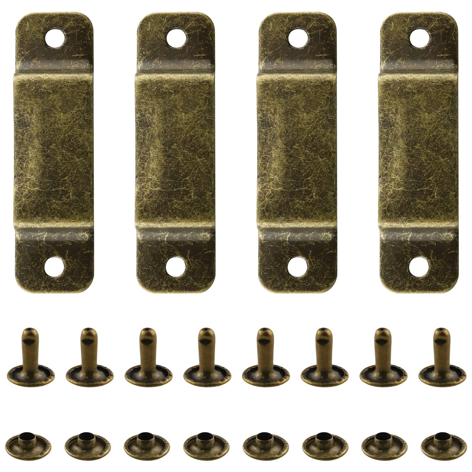 WHYHKJ 4Sets Bronze Metal Tape Holder, Tape Measures, Tape Measure