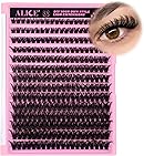 280Pcs Wispy Individual Lashes DIY Eyelash Extensions 8-16MM D-Curly Lash Extensions Lash Clusters 80D Cluster Eyelashes DIY at Home by ALICE