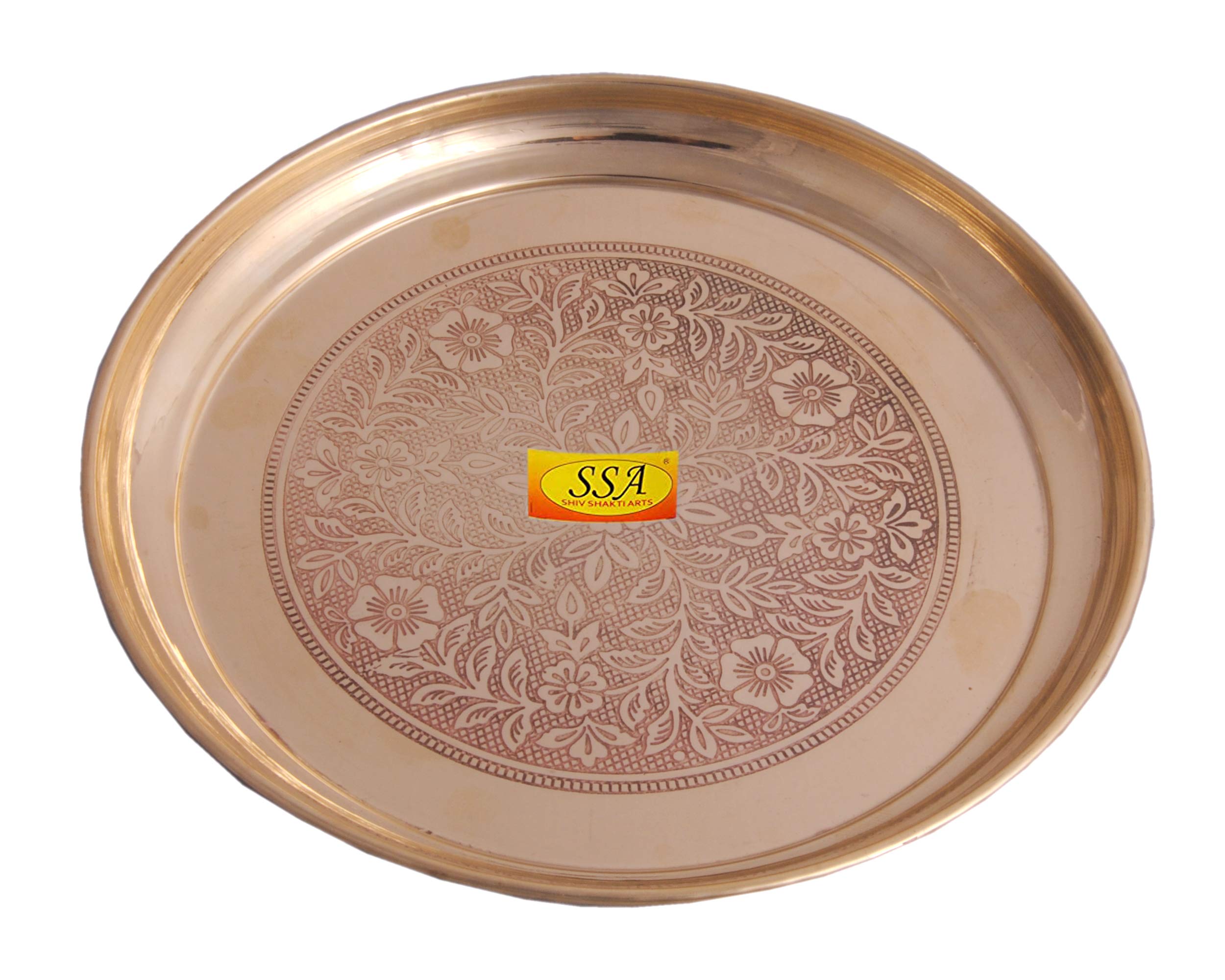 Brass Dinner Plate Set - Pooja & Serving Thali -3