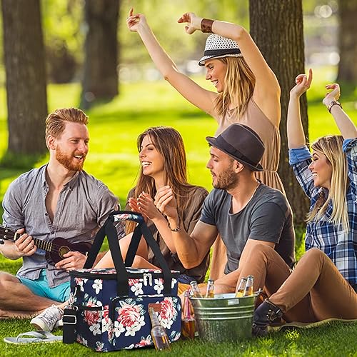 Miniatura 7 de Femuar Bolsas de almuerzo para mujereshombres, bolsa de almuerzo aislada para el trabajo, oficina, picnic, bolsa grande para el almuerzo, lonchera a
