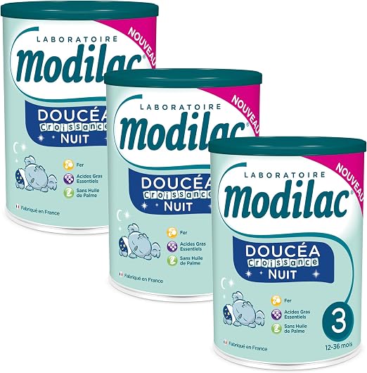 Laboratoire Modilac Lait Infantile En Poudre Doucea Croissance Nuit 12 36 Mois 800g Lot De 3 Amazon Fr Epicerie