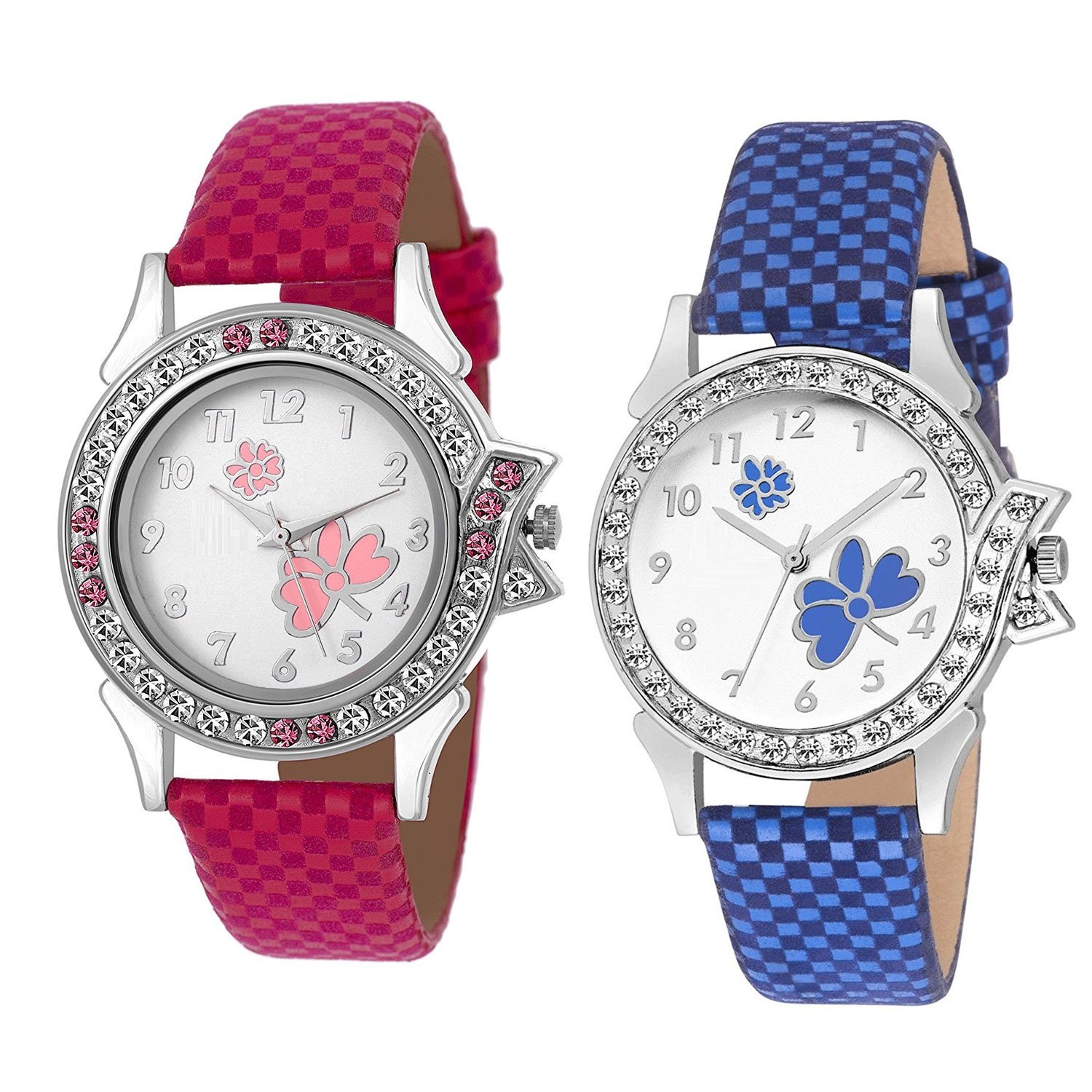 The Shopoholic Analogue Pink Blue Dial Womens Combo Pack of 2 Watches-(321-323) (B07DDMCD7Y) Amazon Price History, Amazon Price Tracker