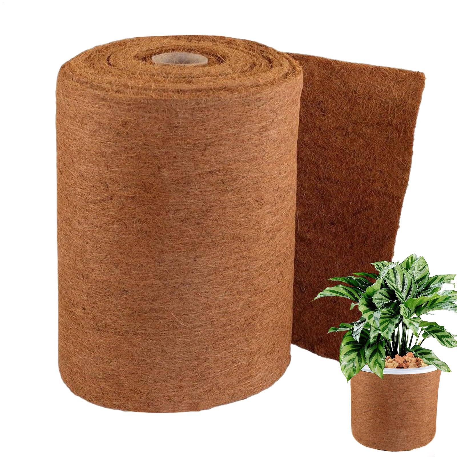 Rotolo riutilizzabile in fibra per giardino invernale – copertura antineve per vasi e cesti di fiori e tessuto ecologico paesaggistico, perfetto per uso esterno e protezione delle piante.