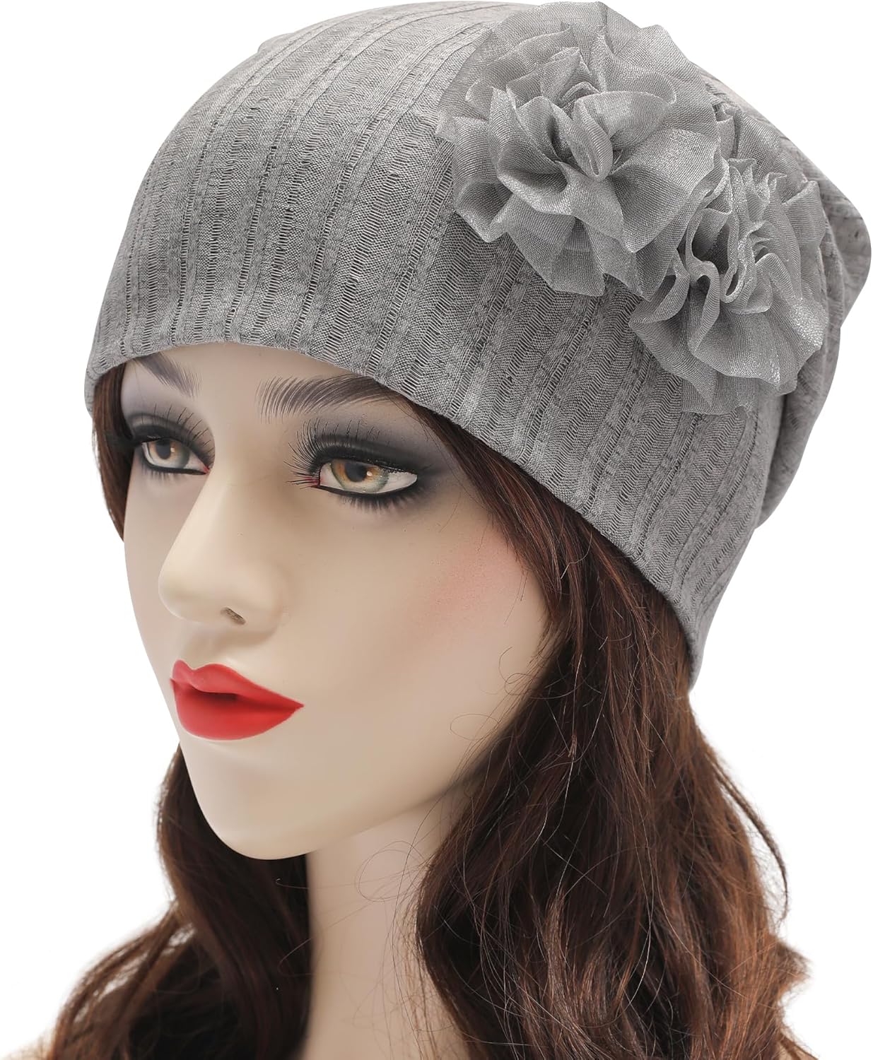 ZLYC Women Lightweight Slouchy Beanie Hat Thin Knit Skull Cap Summer Chemo Headwear - Image 8