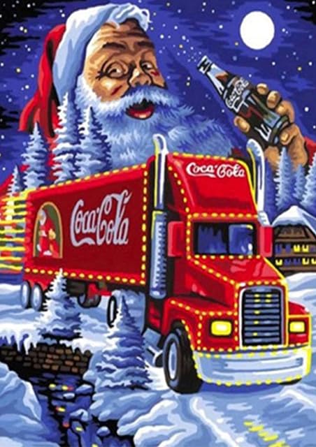 5D Diamond Painting Kits, DIY Crystal Embroidery Painting, Full Drill Diamond Cross Stitch Painting Diamond Art Kits for Adults for Home Wall Decor (Santa Claus 30x40cm)