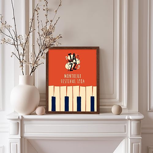 Vista 192 de Poster Master Póster de jazz vintage, impresión retro del festival de jazz de París, arte musical, regalo ideal para hombres, mujeres, músicos