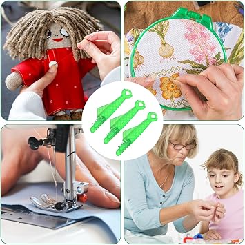 Fish Mouth Sewing Machine Needle Threader, New Automatic Sewing Needle Threader, Quick Sewing Machine Loop,Fish Type Needle Threader Easy Selfthread Needle Threaders Tool for DIY Arts Craft Knitting