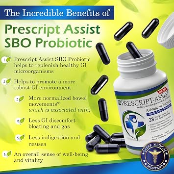 Prescript-Assist Prescipt-Assist Prebiotics & Probiotics for Digestive & Immune Health. 28 Strains Soil-Based Microflora - Vegan, Supports Muscle Recovery & Gut Health, 90 Capsules