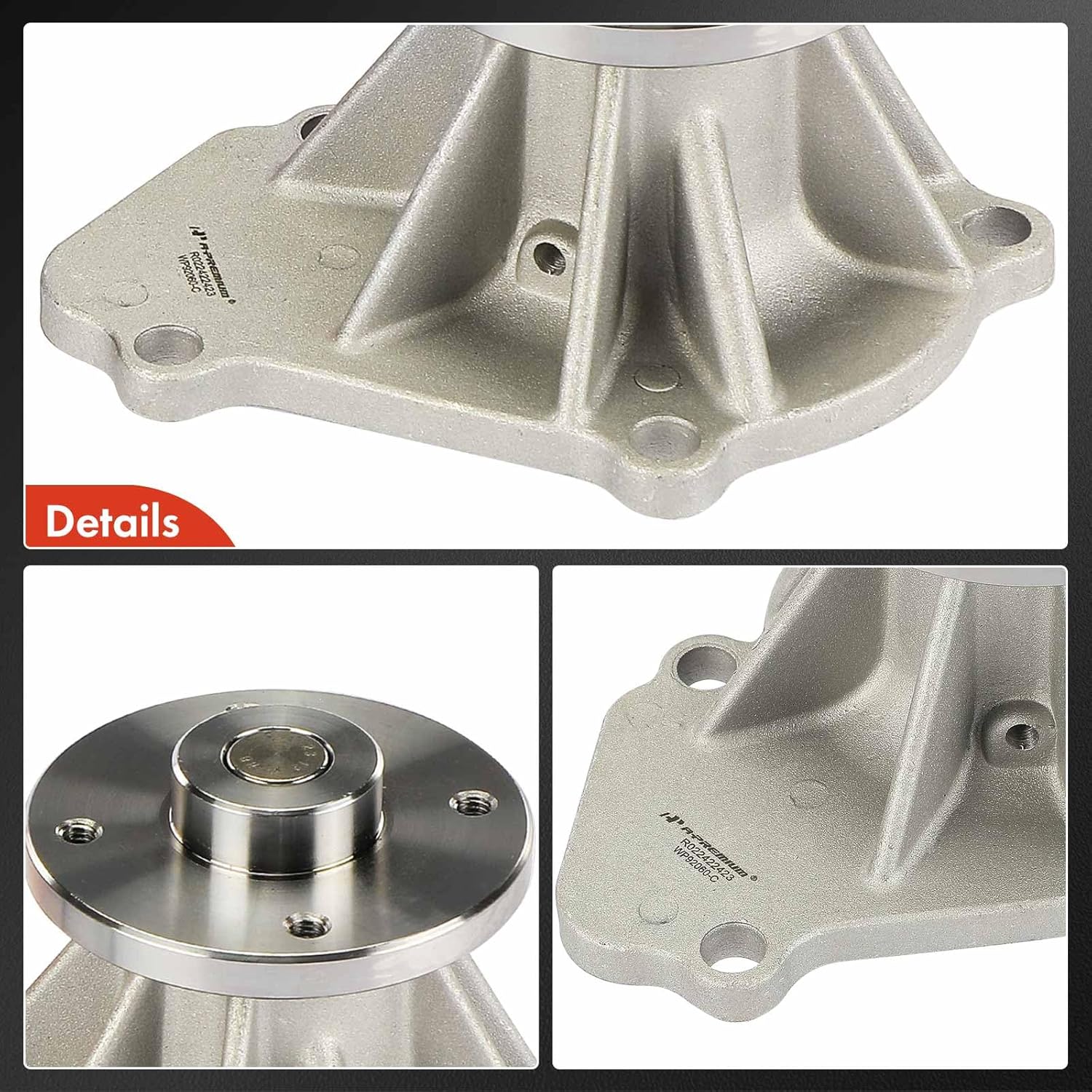 A-Premium Engine Water Pump with Gasket Compatible with Nissan Pickup 1995-1997, Xterra 2000-2004, Frontier 1998-2004, 240SX 1989-1998, D21 1990-1994, L4 2.4L