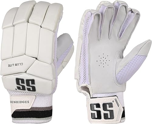 SS Cricket Club Lite - Guantes de bateo de críquet para diestros, talla para hombre
