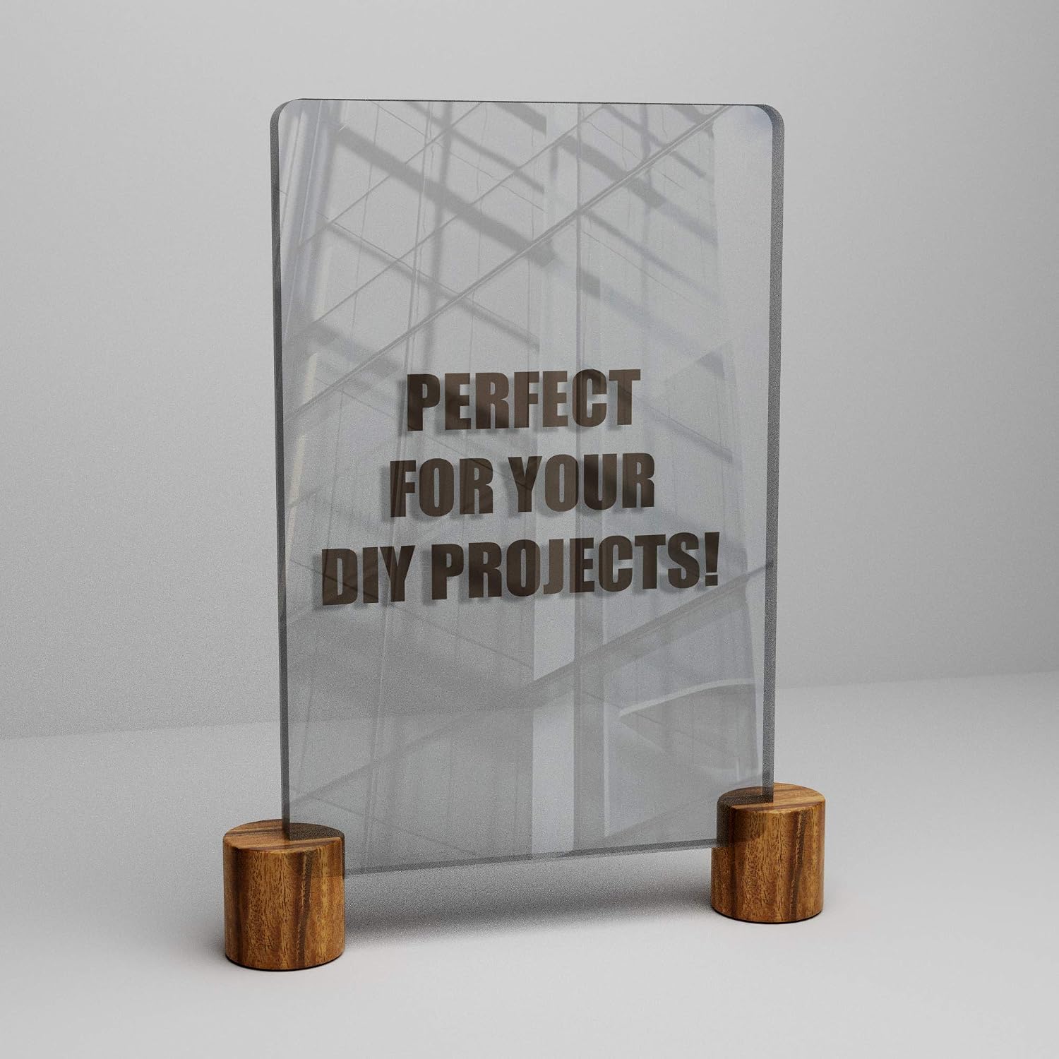 Clear Plexiglass Acrylic Sheet 12x12 Inches (1/2 inch Thickness) Unbreakable and Lightweight Substitute for Glasses, Great Use for Sneeze Guard, Shield, Greenhouse, Poster Frames