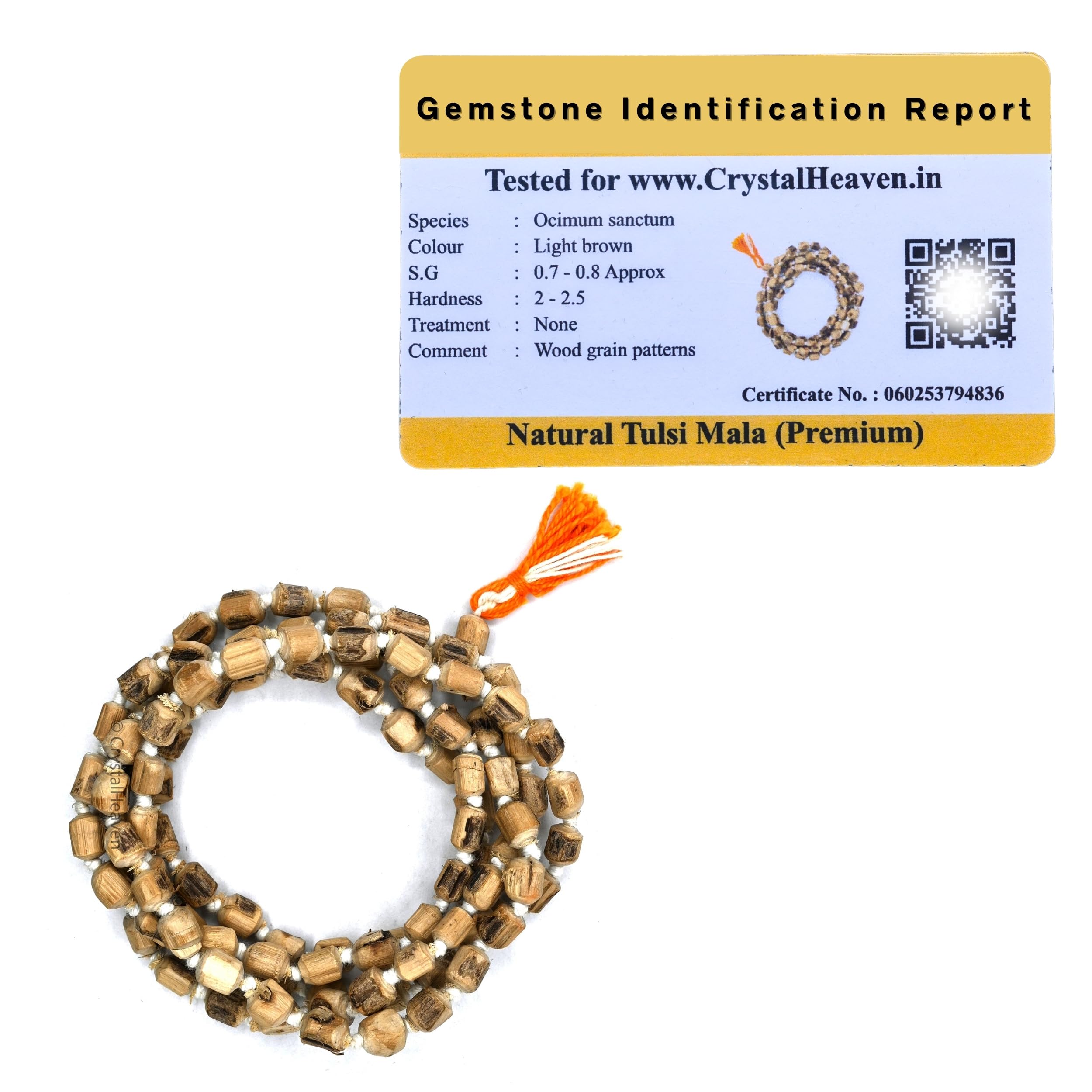 Crystal Heaven Certified Tulsi Mala 108 Beads Original For Neck Women, Japa Chanting Meditation - Vrindavan Tulsi Japa Mala (Premium) (B0B5NC6FF2) Amazon Price History, Amazon Price Tracker