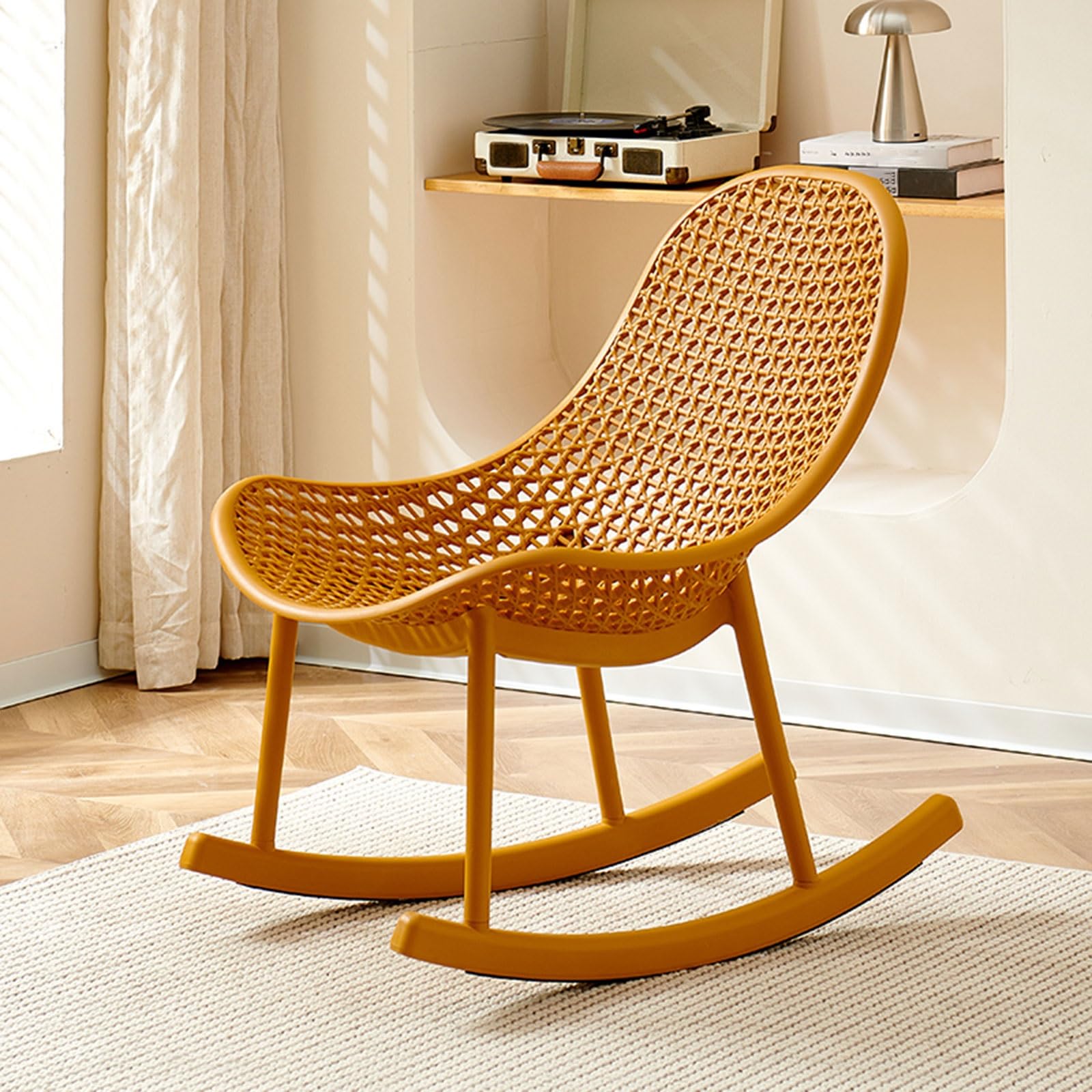 Amazon｜RWKLHV ロッキングチェア リラックスチェア 背中と腰に