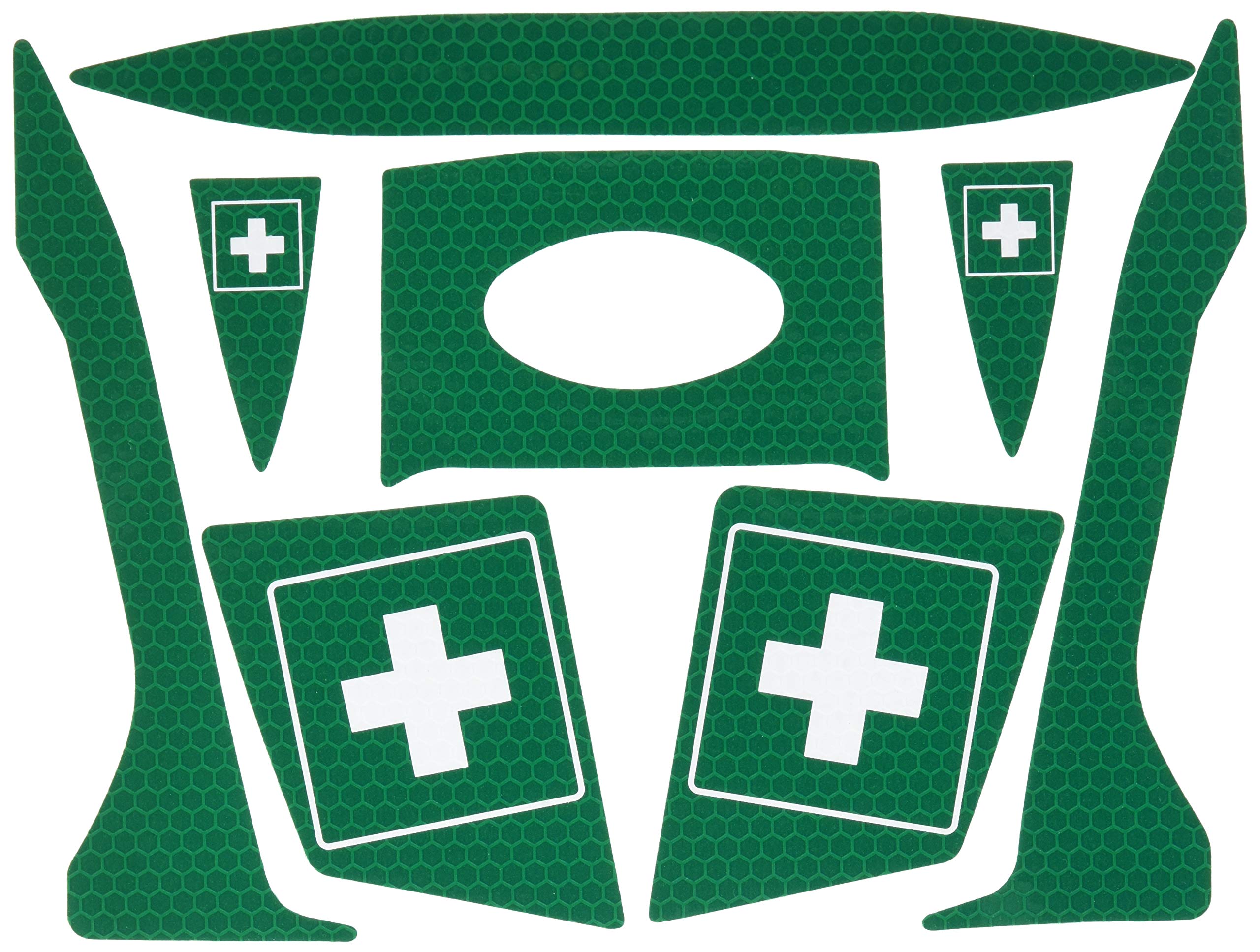 JSP Reflective F/Aid CR2 Decal Kit for EVO2/3 Safety Helmets - 10 Pack