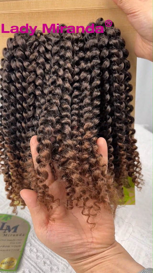 Amazon.com : LADY MIRANDA Ombre Brown Color Afro kinky Curly