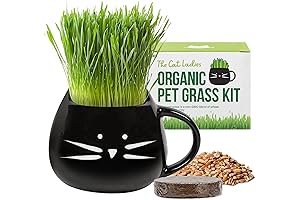 The Cat Ladies Organic Cat Grass: Grow Hairball Control for Indoor Felines