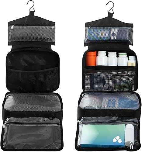 Vista 3 de Naanle Bolsa organizadora de píldoras personalizada con nombre de texto, botella de píldoras de viaje, organizador de medicamentos, bolsa