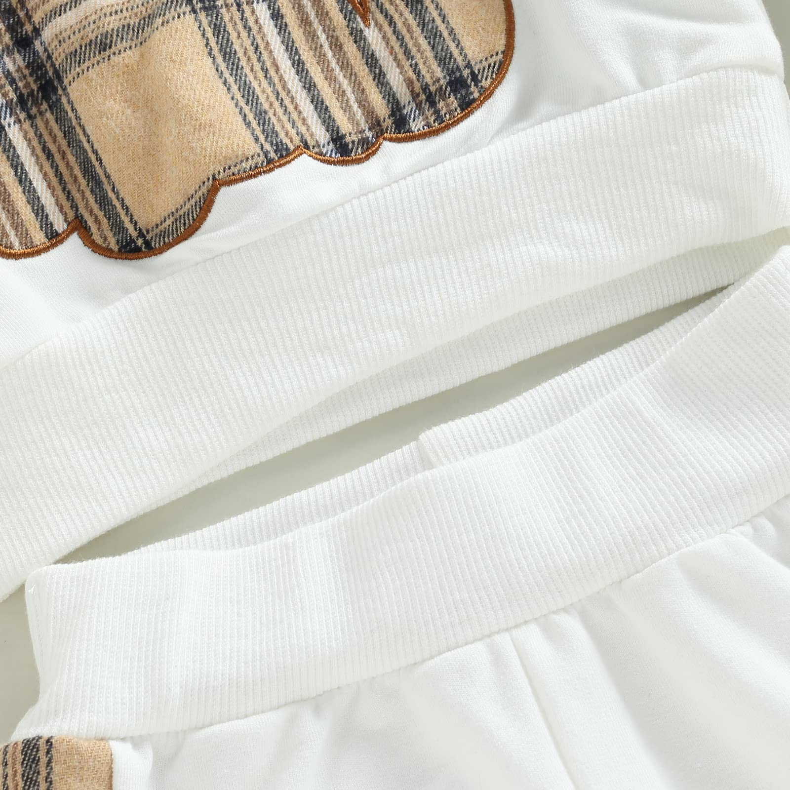 Carolilly Ensemble Ours Bébé Unisexe de 2 Pièces, Haut à Manches Longues + Pantalon ou Jupe (0-24 Mois)