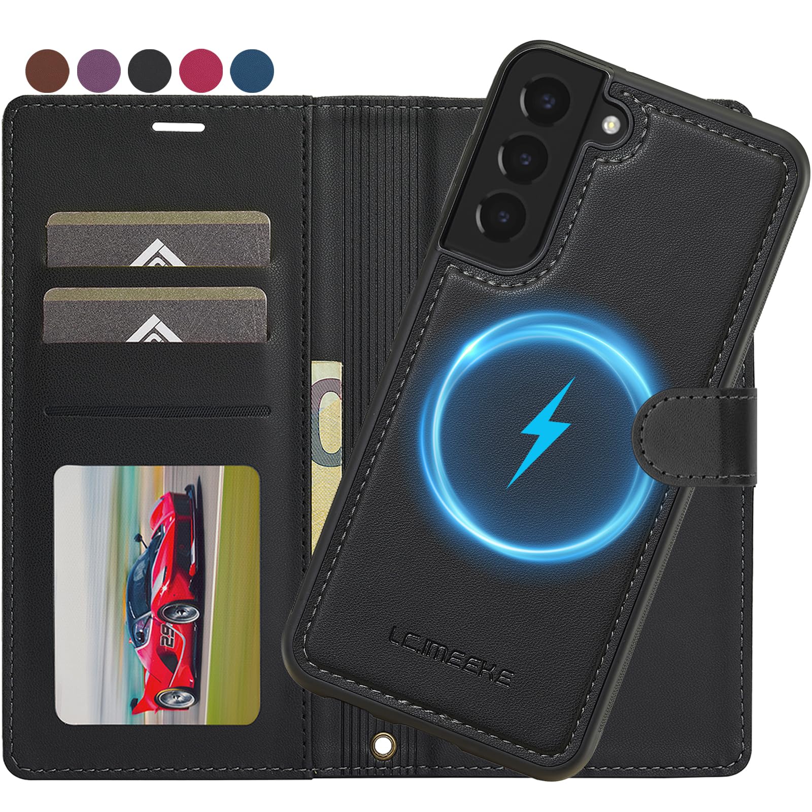 Ailicici für Samsung Galaxy S20 FE/S21/S22/S23/S24/S25/S26/S26 Plus/S26 Ultra Hülle, 2-IN-1 Abnehmbare magnetische Hülle
