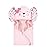 Hudson Baby Unisex Baby Cotton Animal Face Hooded Towel, Floral Bunny, One Size