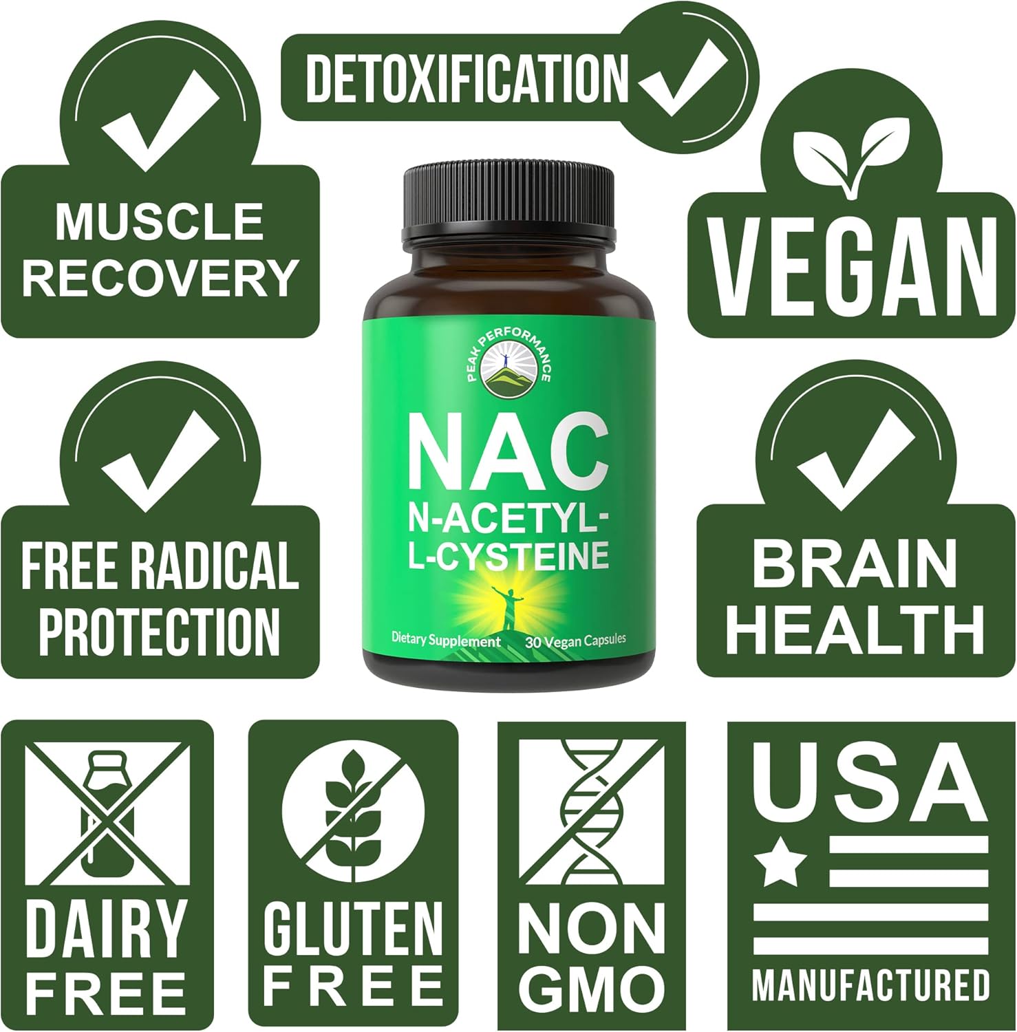 Buy NAC Supplement NAcetyl Cysteine. كبسولات نباتية جلوتاثيون السلائف
