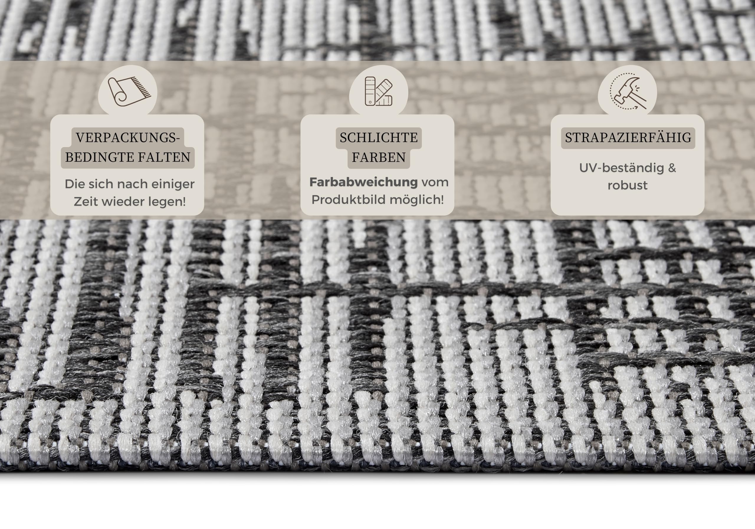 Hanse Home Telu Vloerkleed voor binnen en buiten, weerbestendig, modern