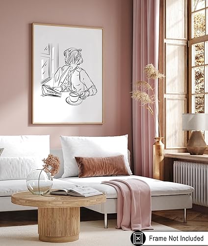 Miniatura 448 de Poster Master Póster de peonías – Estampado de flores retro – Ilustración floral – Ilustración en blanco y negro – Diseño de línea y abstracto –