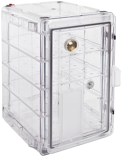 Miniatura 14 de SP Bel-Art Secador Clear 1.0 Gas-Purge Gas-Purge Gabinete; 0.7 pies cúbicos (F42071-0002) 2-Claro, con puertos de gas,2-Ámbar, con puertos