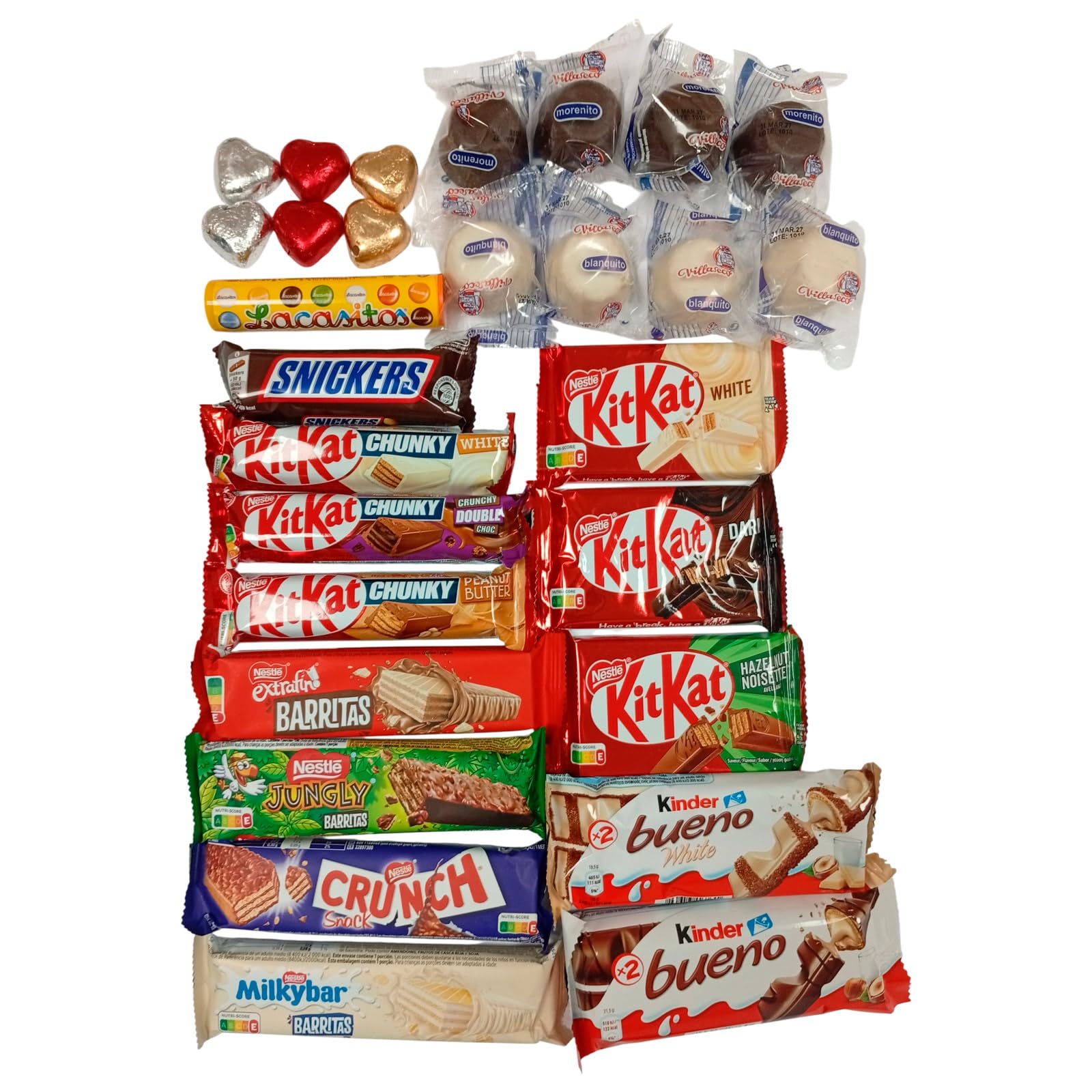 Deliex delicias de Extremadura. Surtido de chocolates para regalo. Cestas de chocolates para regalar. Regalo original para mujer y hombre amantes de lo dulce. (SURTIDO 1)