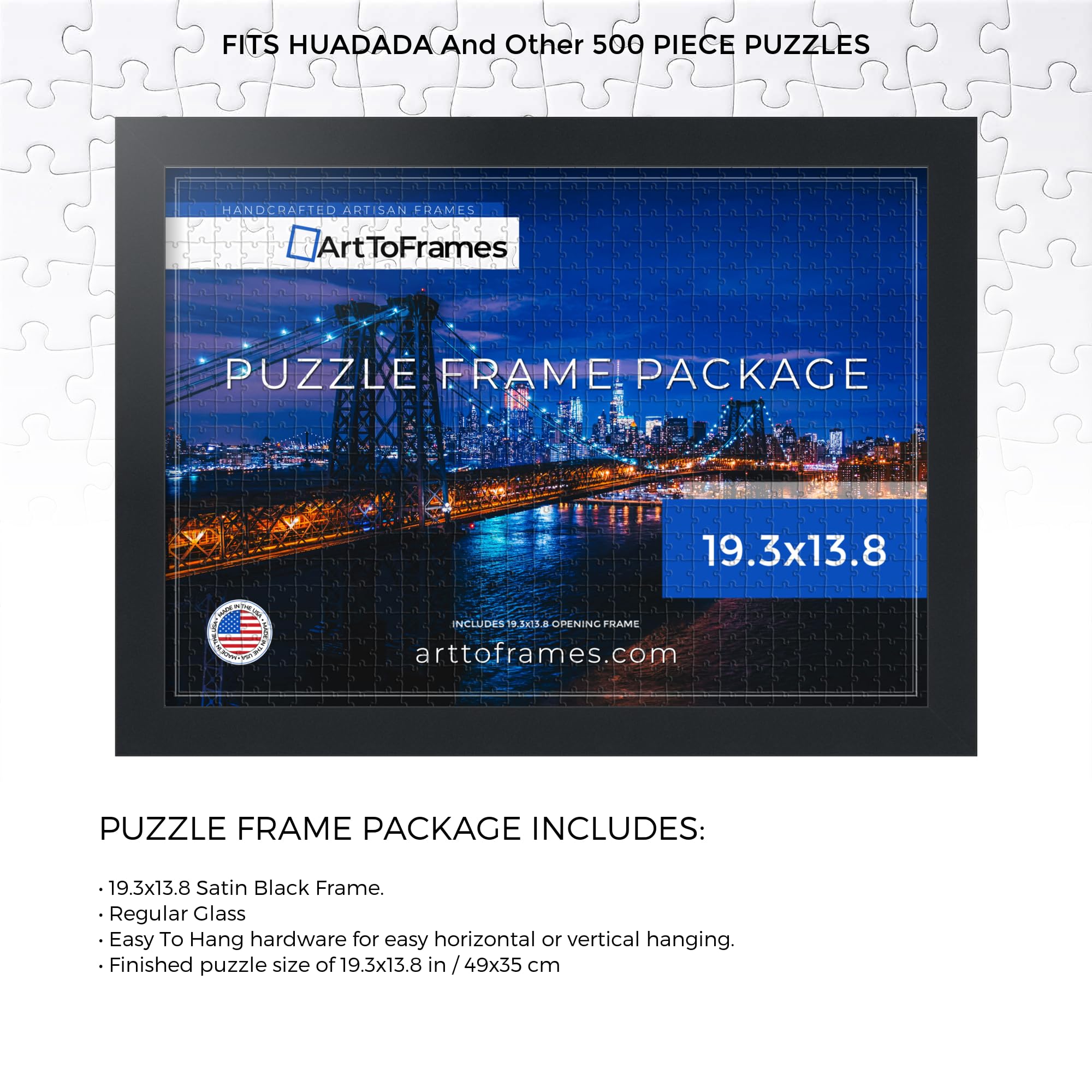 Amazon.com - ArtToFrames 19.3x13.8 INCH/49x35 CM Black Frame for