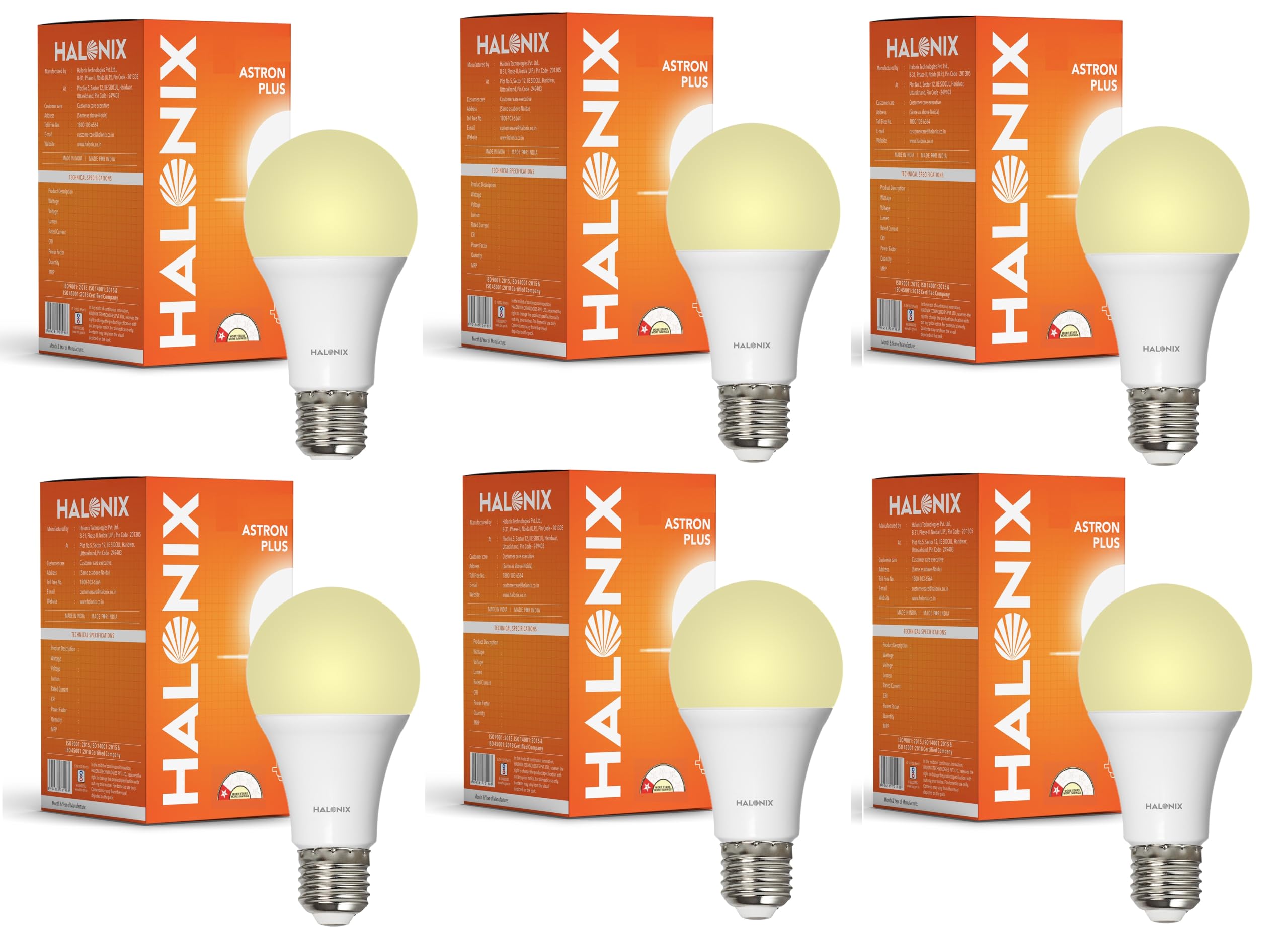 Halonix 2.9W LED Light Bulb | Yellow (3000K) |Pack of 6|Energy Efficient| 4kv Surge Protection | E27 Screw type-image-25