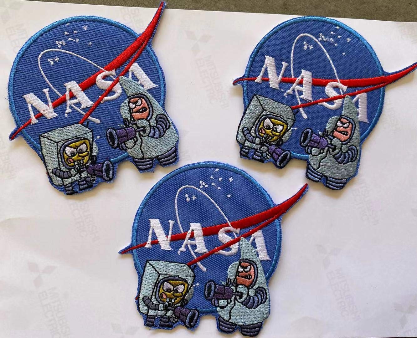 Patch Iron On Patch Funny Patch, Space Craft,3 Inch,Spaceshp Iron On Patch 3Pcs Bundle,Embroidered Applique,Badge Patch, 3PCS Bundle, Astronaut Patch