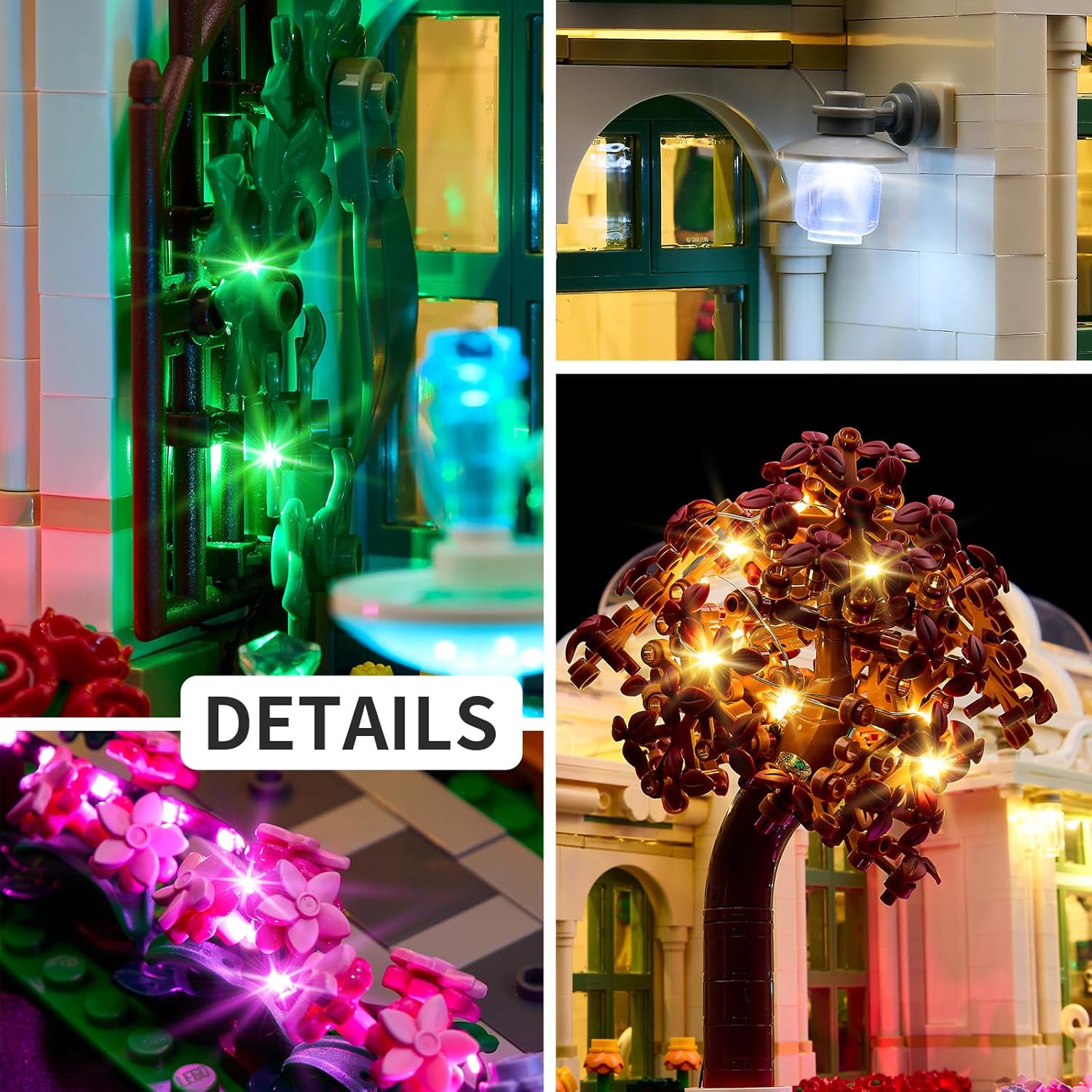 Kyglaring LED Light Kit Compatible with Lego Botanical Garden -Innovative 21353 Building Blocks, Upgraded Lighting Accessories for 21353 Model Set, Lights Only (Model Not Included), Classic Version