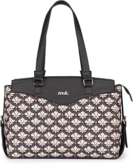 ZOUK Jute Vegan Leather Women's Work Bag With Double Handles Strap Price In India