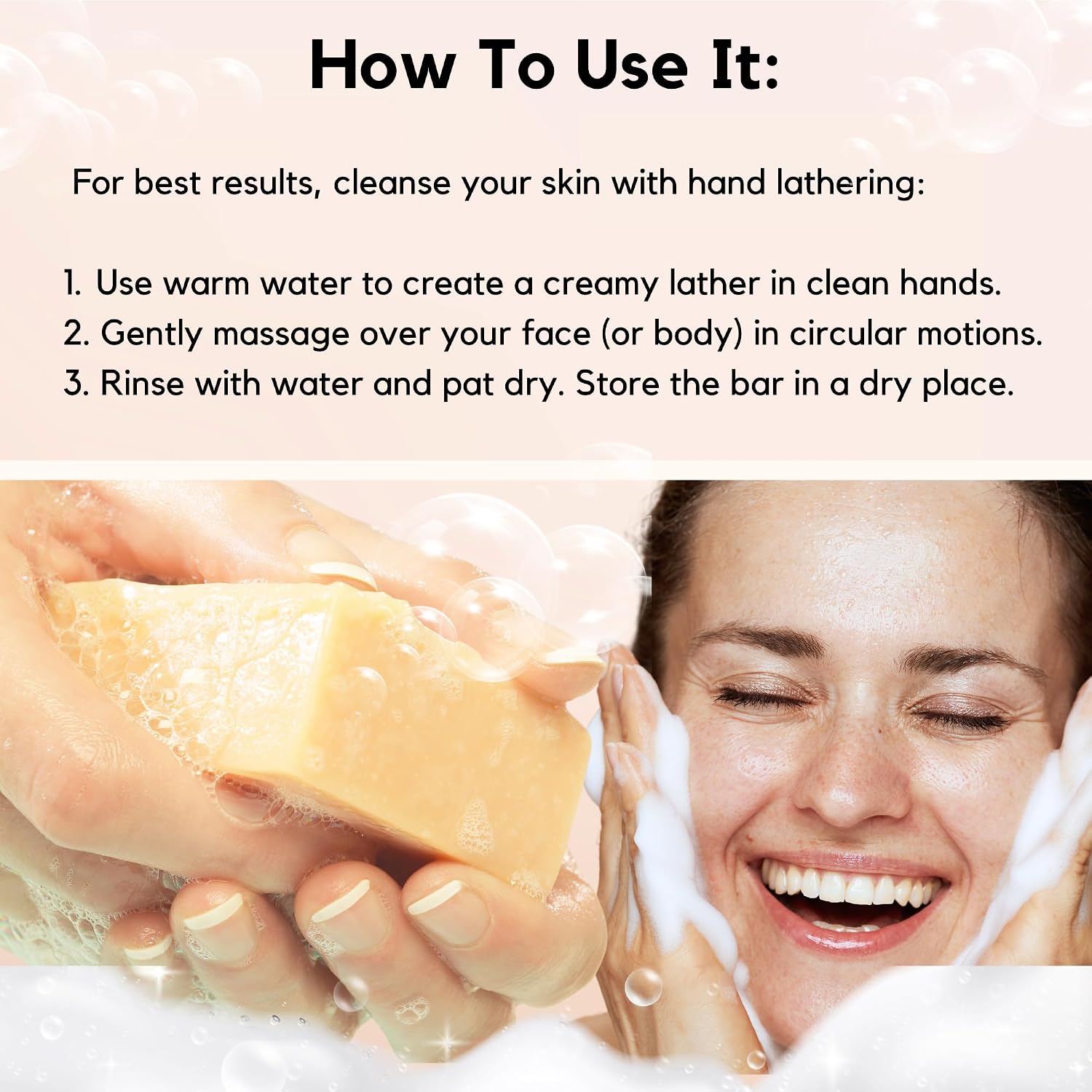 ECO ROOTS 3 Pack Natural Oatmeal Soap Bar – Face & Body Cleansing Bar with Shea Butter & Coconut Oil – Gentle Daily Moisturizing Bars of Soap image 5