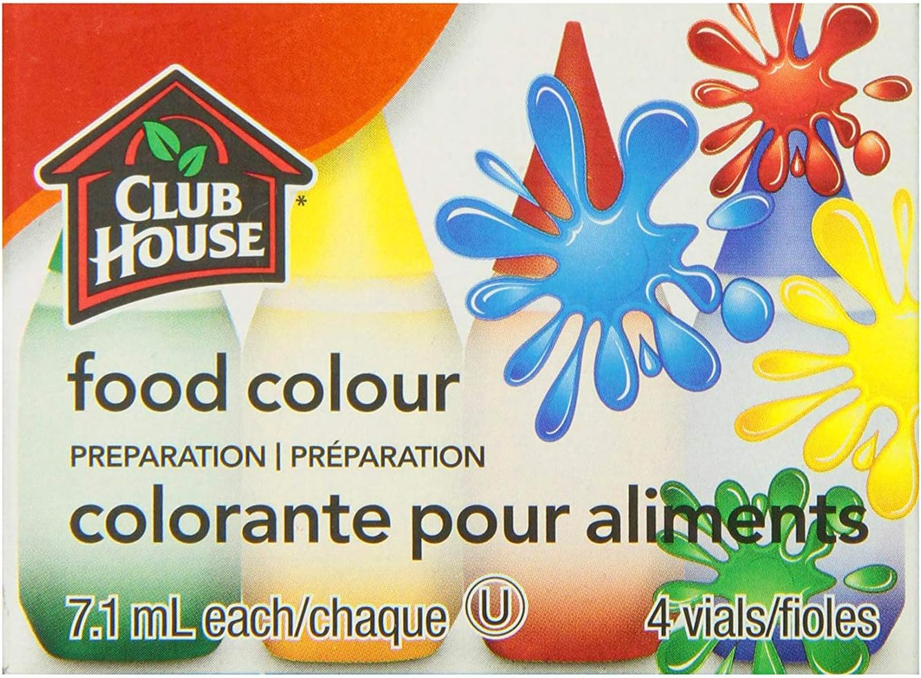 Club House, Food Colour Preparation, Original, 4 Count Amazon.ca