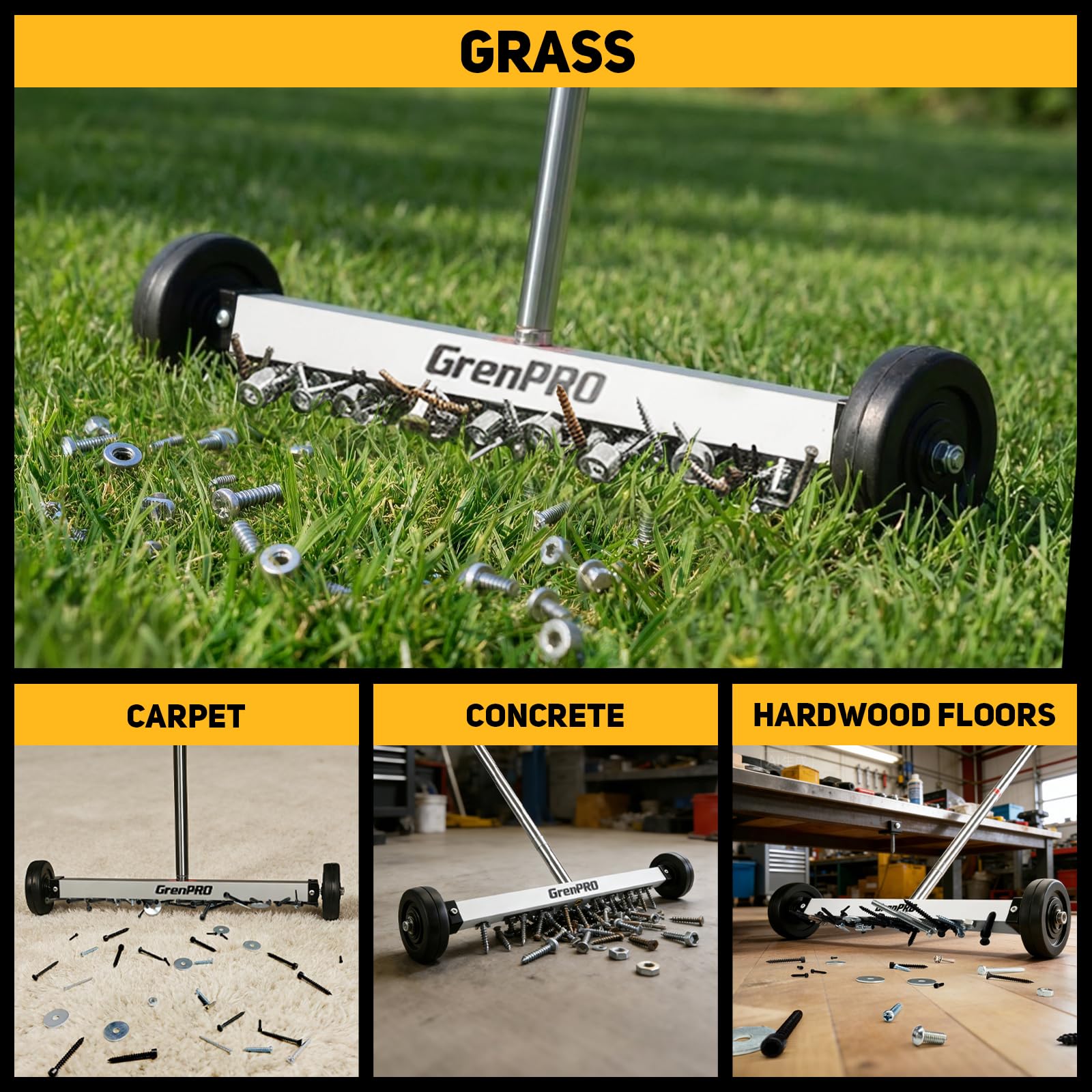 GRENPRO Magnetic Sweeper - Powerful Metal Pickup -7
